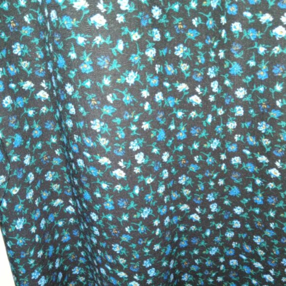 Wild Fable Black with Blue Flowers‎ Bohemian Peasant Smocked Max Dress XXL NWT - Picture 4 of 5